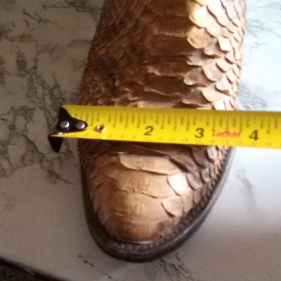 Vintage Nocona  Snakeskin Boots Men Size 9D - Picture 9 of 14